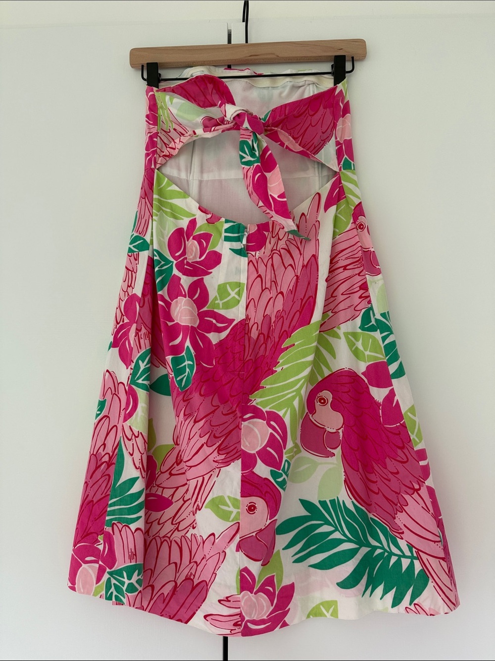 Lilly Pulitzer Strapless Floral A-Line Dress in Pink, Green & White - Picture 2 of 3